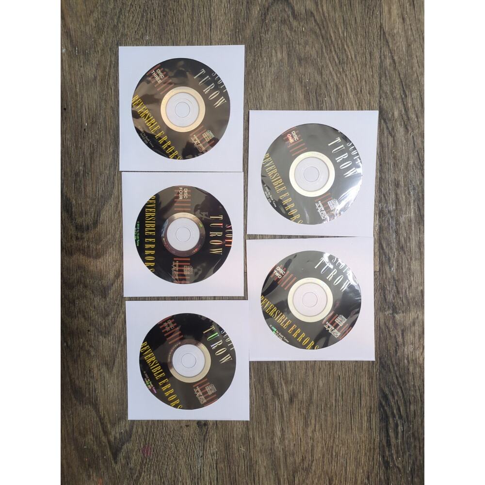 Reversible Errors by Scott Turow (2002, Abridged edition) Discs Only